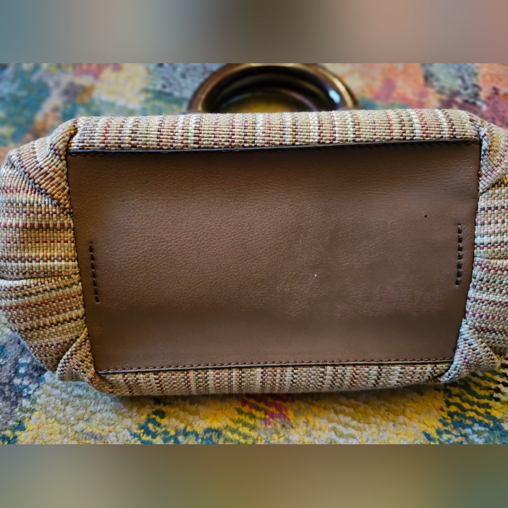Fossil Multi Color Wood Handle Clutch - Picture 3 of 13